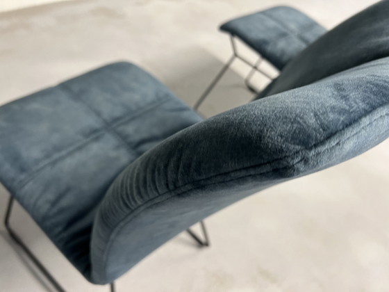 Image 1 of 2x Musterring Adore stoelen blauw stof