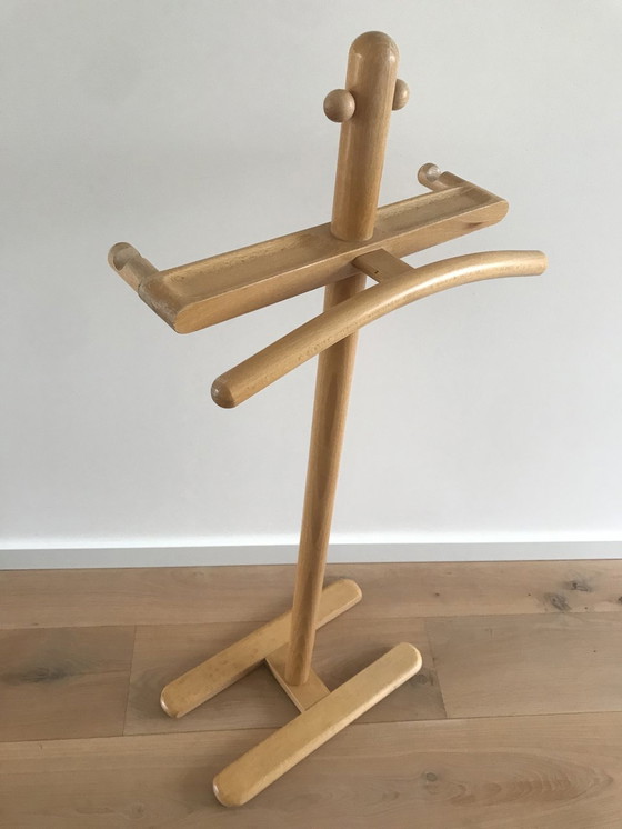 Image 1 of Mid century houten kapstok - Valet stand.