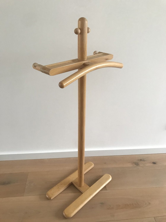 Image 1 of Mid century houten kapstok - Valet stand.