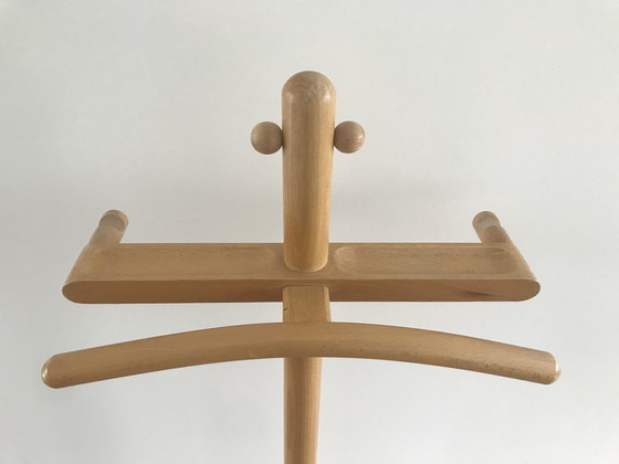 Image 1 of Mid century houten kapstok - Valet stand.