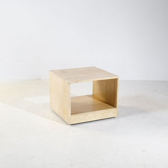 Image 1 of Vintage travertin bijzettafel