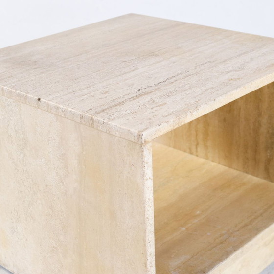 Image 1 of Vintage travertin bijzettafel