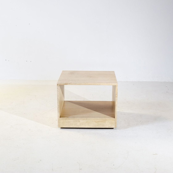 Image 1 of Vintage travertin bijzettafel