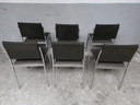 6x Vintage skai eetkamerstoel
