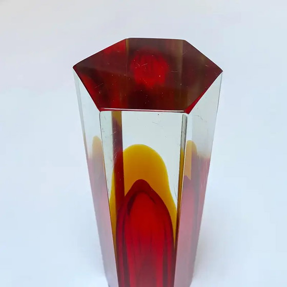 Image 1 of Vintage vaas "Sommerso" Murano glas