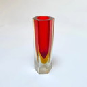 Vintage vaas "Sommerso" Murano glas