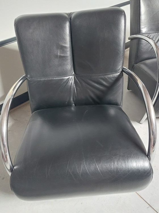 Image 1 of 2x Italiaans design fauteuil