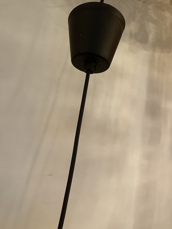 Image 1 of Hanglamp kroonluchter vintage teardrop pegels smoked rookglas 