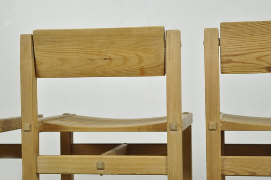 Image 1 of 4x Stange Bruk Edvin Helseth Trybo eettafelstoelen