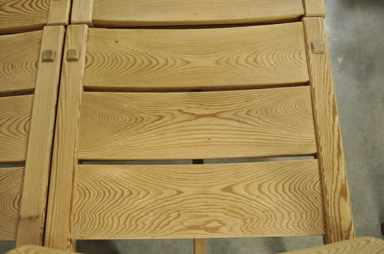 Image 1 of 4x Stange Bruk Edvin Helseth Trybo eettafelstoelen