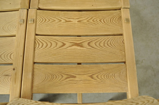 Image 1 of 4x Stange Bruk Edvin Helseth Trybo eettafelstoelen