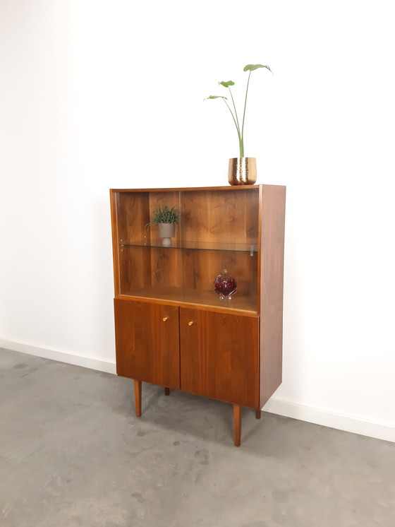 Image 1 of Vintage fineer vitrinekast