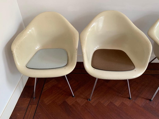 Image 1 of 6x Eames DAX eetkamerstoelen