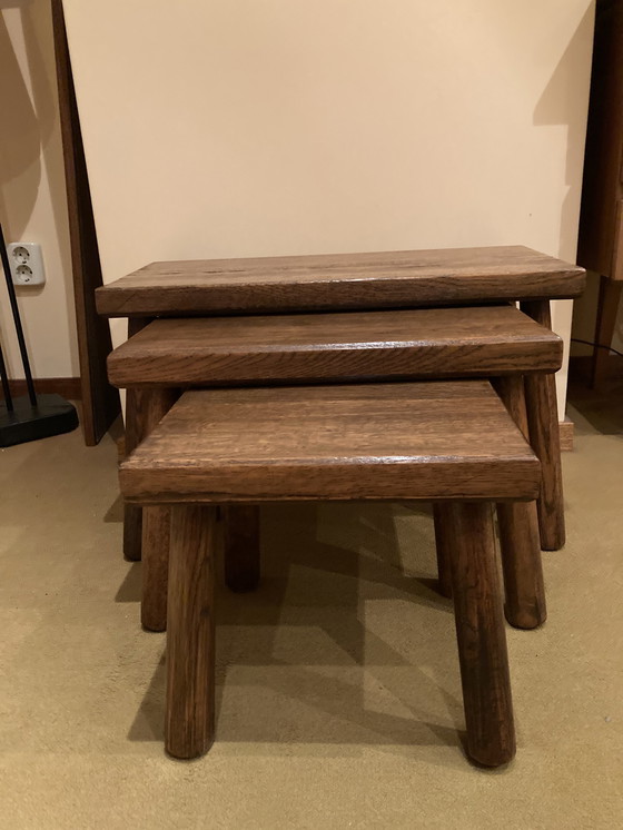 Image 1 of Brutalist nesting tables