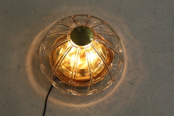 Image 1 of Vintage wandlamp, plafondlamp Glashütte Limburg XL
