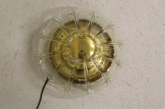 Image 1 of Vintage wandlamp, plafondlamp Glashütte Limburg XL