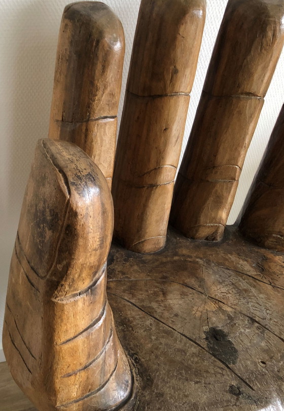 Image 1 of Vintage Indonisische houtsnijwerk stoel