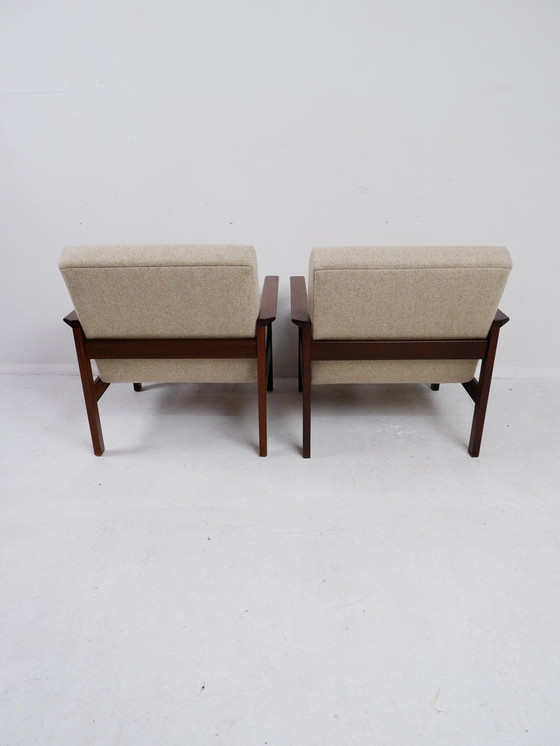 Image 1 of 2x Pastoe fauteuils + 3-zitsbank