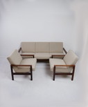 2x Pastoe fauteuils + 3-zitsbank