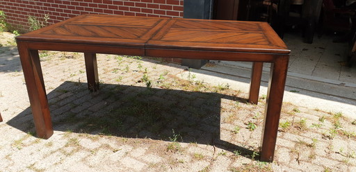 Jugendstil eetkamer tafel uitschuifbaar met tussenbladen 