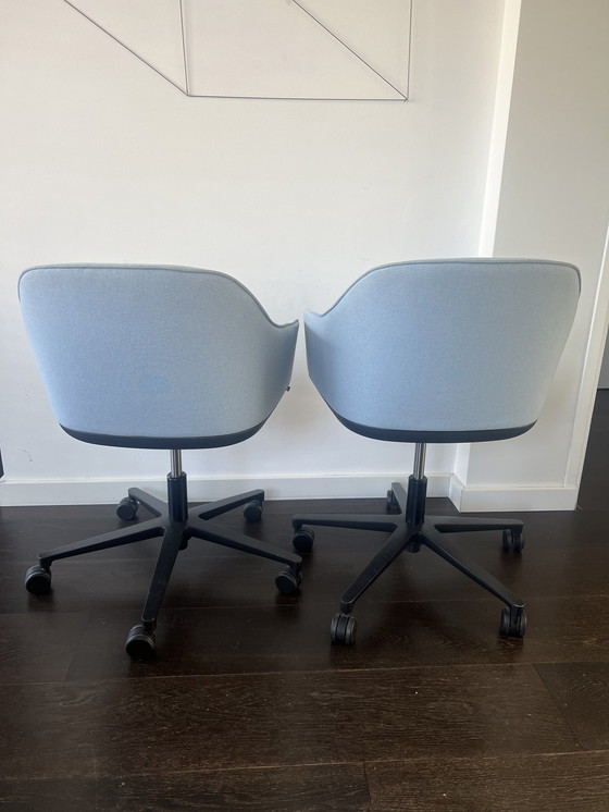 Image 1 of 2x Vitra softshell bureaustoel