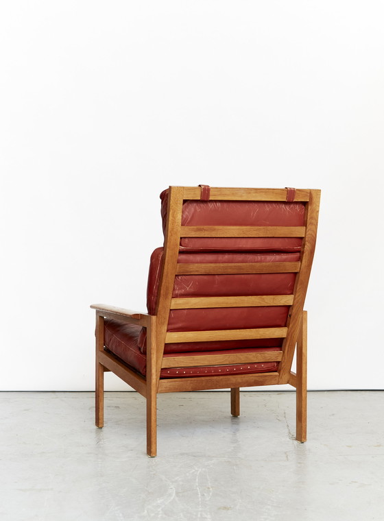 Image 1 of Illum Wikkelsø by Niels Eilersen"Capella" fauteuil & poef