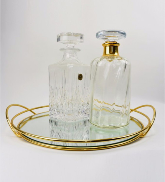 Image 1 of Vintage verguld dienblad