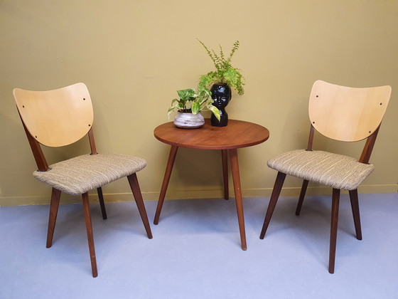 Image 1 of 2 x Mid-Century stoel. Vintage teak/multiplex.