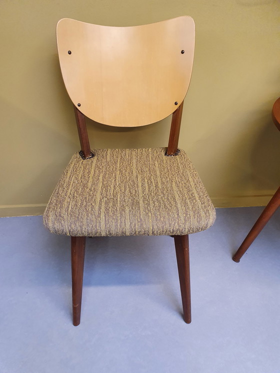 Image 1 of 2 x Mid-Century stoel. Vintage teak/multiplex.