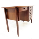 Vintage teakhouten bureau