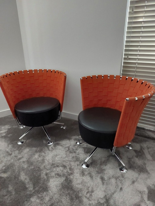 2 design COR kuip draaistoeltjes