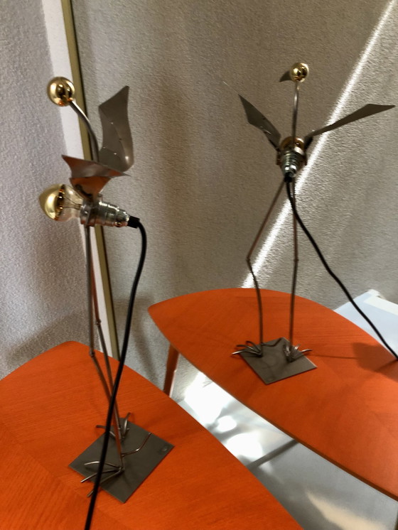 Image 1 of Stubenrauch Vintage gold Bird Vogel lamp