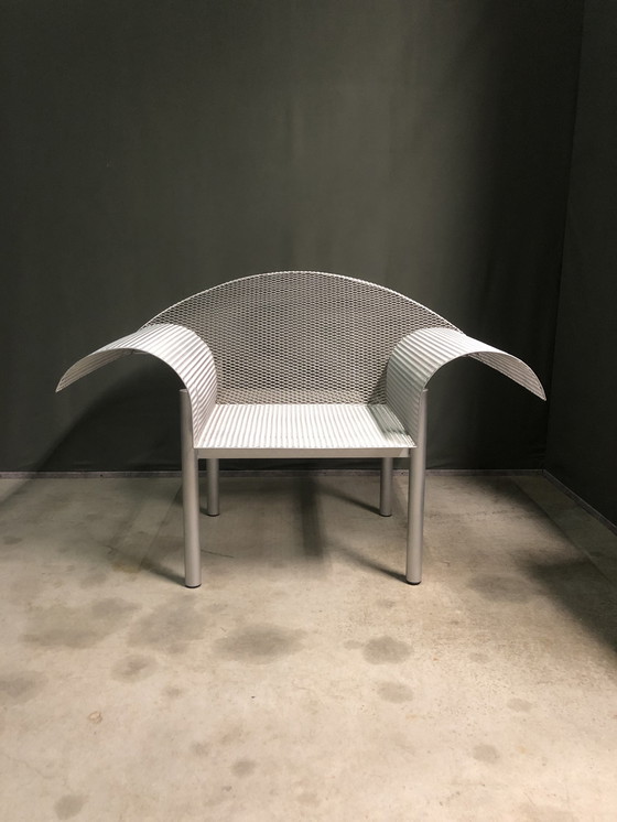 Image 1 of Post modern metalen mesh lounge stoel