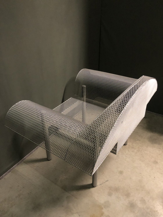 Image 1 of Post modern metalen mesh lounge stoel