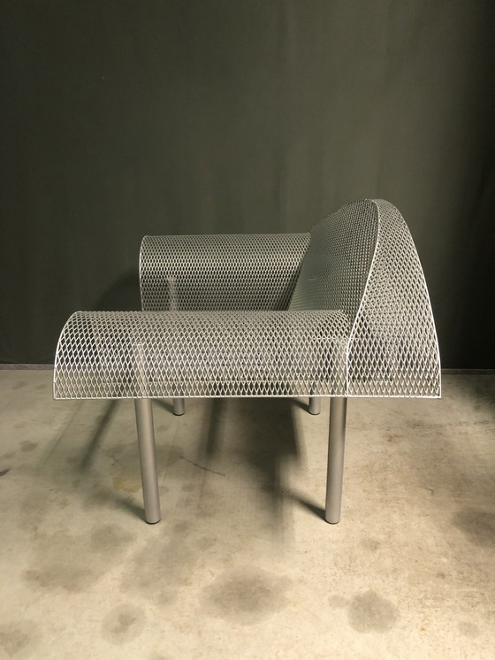 Image 1 of Post modern metalen mesh lounge stoel