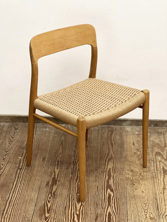 Image 1 of 4 Deense Modern eiken eetkamerstoelen Mid-Century #75, Niels O. Møller, JL Moller