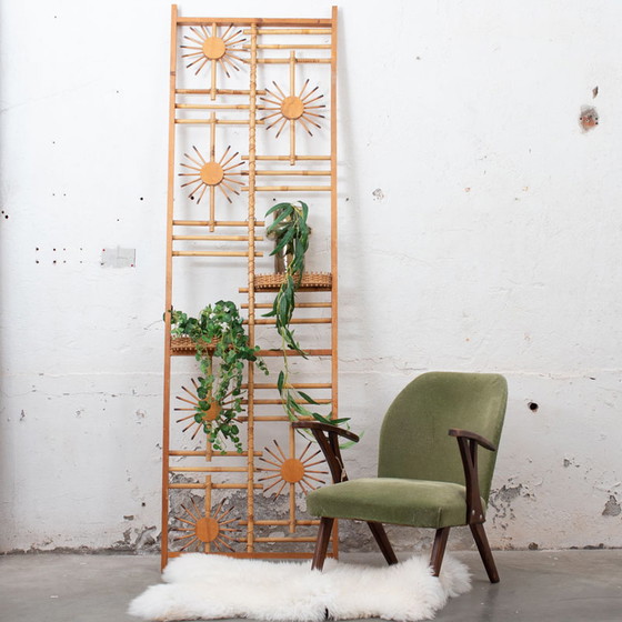 Image 1 of Rotan mid-century room divider