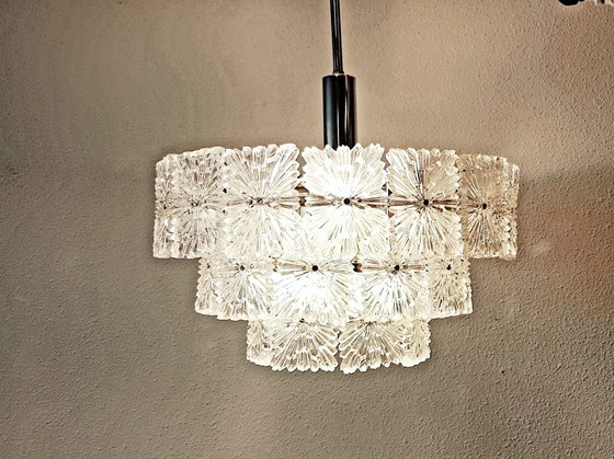 Image 1 of Vintage hanglamp met glas