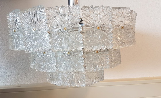 Image 1 of Vintage hanglamp met glas