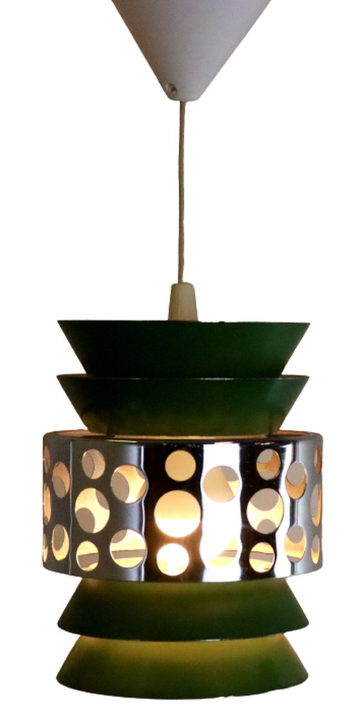 Hanglamp 'Graen' space age lamp vintage groen