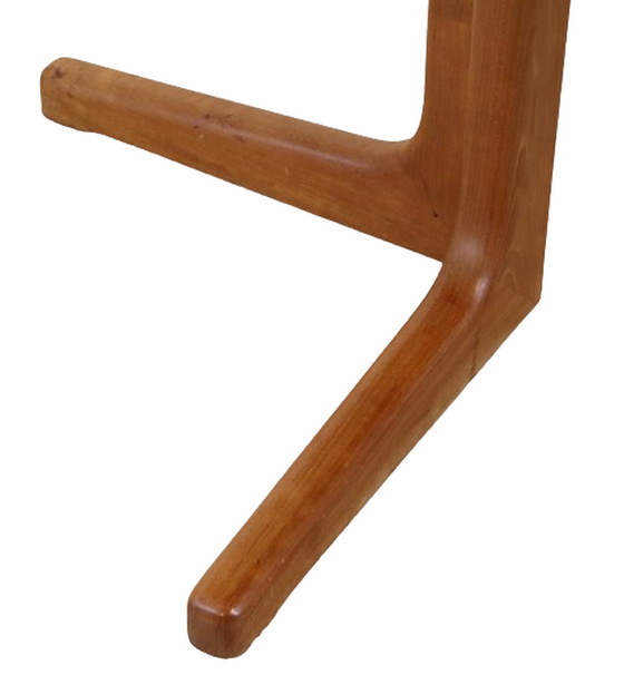 Image 1 of Deens design verlengbare ronde eettafel 'Lystlund' vintage