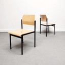 4x klassieke stalen buisstoelen