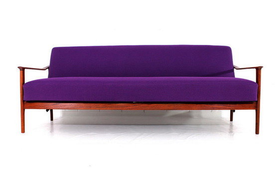 Image 1 of Jaren '60 Deense Mid Century Teak Sofa / Daybed met vouwfunctie