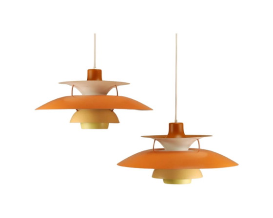 Image 1 of 2x Louis Poulsen PH5 Pendant Lights