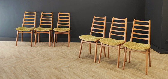 Image 1 of 6x Mid Century eettafel stoelen