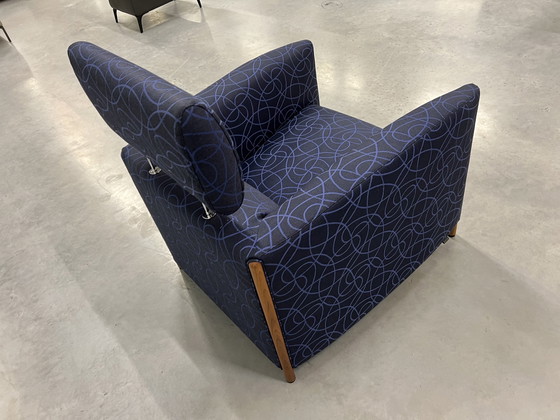 Image 1 of Leolux Goncharov fauteuil Maze Stof Blauw