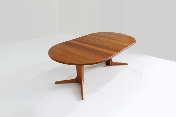 Image 1 of Vintage Deense ronde eettafel massief teak