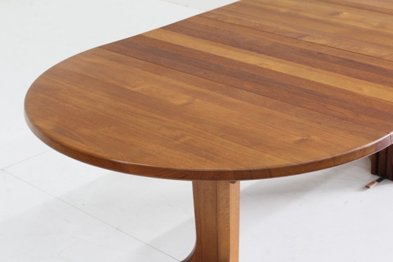 Image 1 of Vintage Deense ronde eettafel massief teak