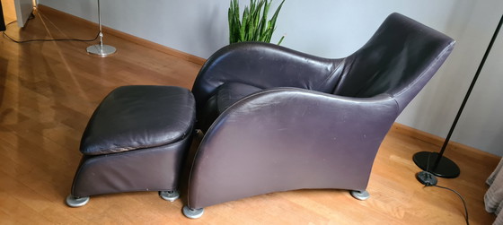 Image 1 of 2 x Montis by Gerard van den Berg fauteuil, 1x voetenbankje #prijs verlaagd#