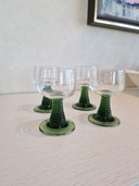 4x Vintage glas